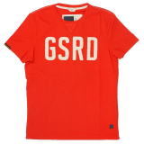 G-STAR T SHIRT STYLE:HANNIBAL R T S/S SCARLET VINTAGE SINGLE JERSEY