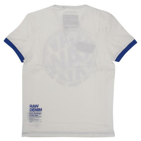 G-STAR T SHIRT STYLE:AIDEN R T S/S MILK COMPACT JERSEY