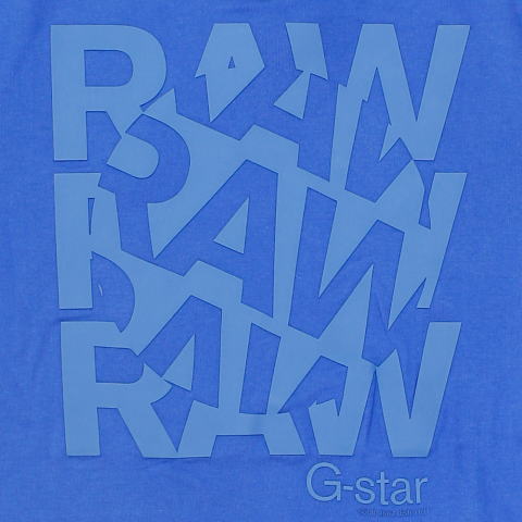 G-STAR T SHIRT STYLE:AARON R T S/S NASSAU BLUE COOL RIB