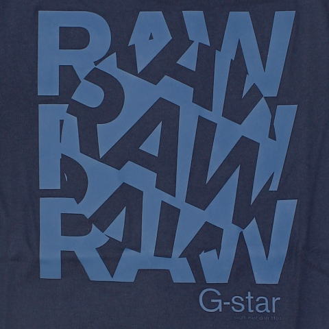 G-STAR s SHIRT STYLE:AARON R T S/S POLICE BLUE COOL RIB