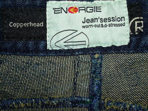 ENERGIE Copperhead trousers STYLE 9C46 SIZE WASH XR ART.0504 COL.0995 5901 MADE IN ITALY 100%COTTON