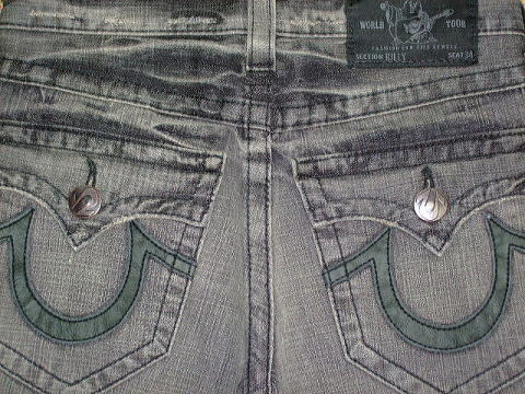 TRUE RELIGION BILLY STYLE M322003VX CLOR 2H REBEL MADE IN U.S.A. 100%COTTON
