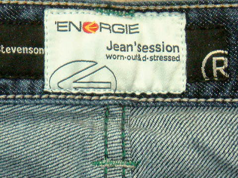 ENERGIE Stevenson trousers STYLE 9B18 SIZE WASH QL ART.0431 COL.0995 5413 MADE IN ITALY 100%COTTON
