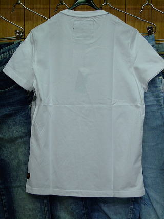 G-STAR T SHIRT STYLE:US R T S/S WHITE COMPACT JERSEY