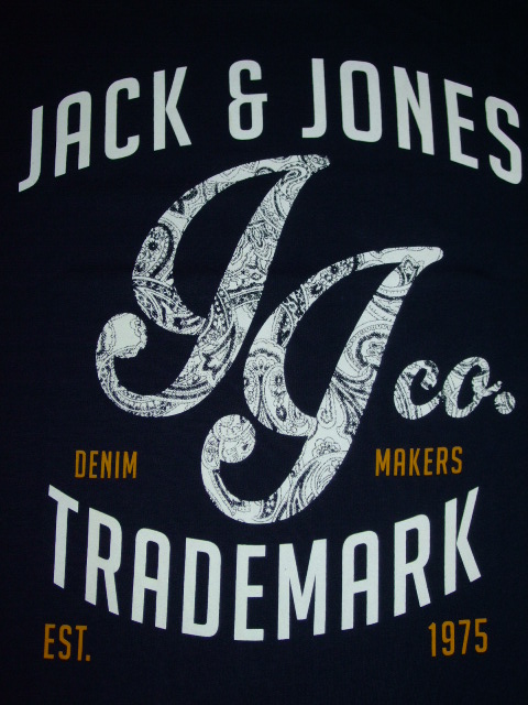Jack and Jones Men's Traffic Short Sleeve T-Shirt, Blue (Navy BlazerInac Gold White), Medium