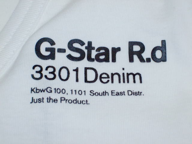 G-STAR T SHIRT STYLE:CODY GRAND V T S/S WHITE COOL RIB
