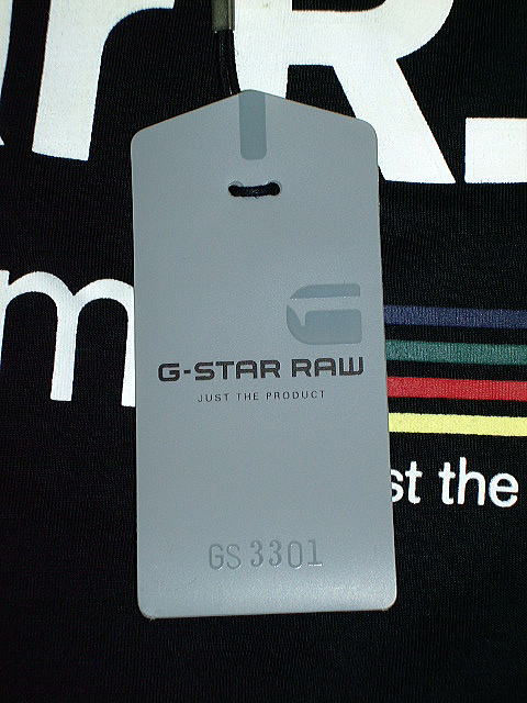 G-STAR T SHIRT STYLE:OWEN V T S/S BLACK COMPACT JERSEY