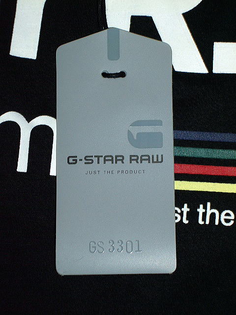 G-STAR T SHIRT STYLE:OWEN V T S/S BLACK COMPACT JERSEY