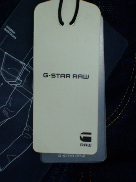 G-STAR RAW 3301 STRAIGHT HYDRITE DENIM DK AGED W27~L34