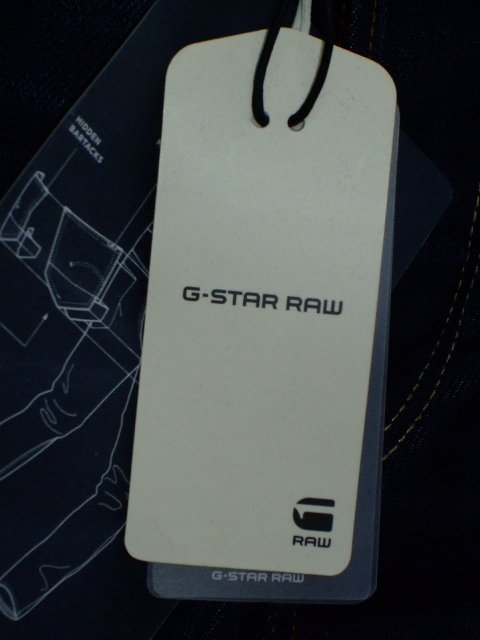 G-STAR RAW 3301 STRAIGHT HYDRITE DENIM DK AGED W27~L34