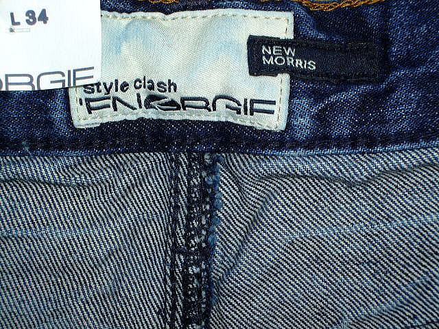 ENERGIE NEW MORRIS TROUSERS 34 REGULAR SLIM FIT DENIM STYLE.9I9R00 SIZE WASH.LOOR67 ART.DZ9002 COL.F09950 COP884 MADE IN ITALY 100%COTTON