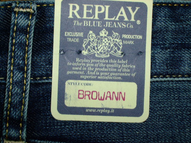 REPLAY BROWANN M980 RELAXED 118 850 BLUE DENIM