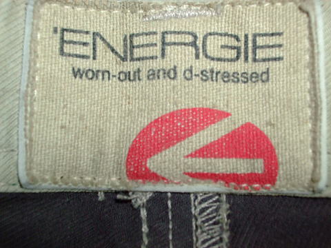 ENERGIE Joe Caputo trousers STYLE 9C6R SIZE WASH 38 ART.0433 COL.0995 MADE IN ITALY 100%COTTON