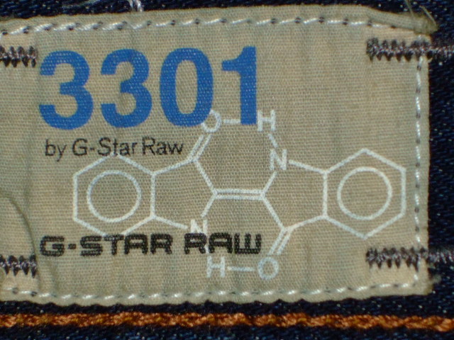 G-STAR RAW 3301 STRAIGHT DALEX DENIM MEDIUM AGED 30~34