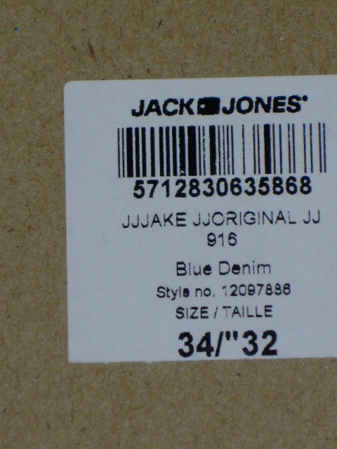 Jack and Jones Men's 12097886 Jake Original Slim Jeans JAKE 916 BOOTCUT JEANS