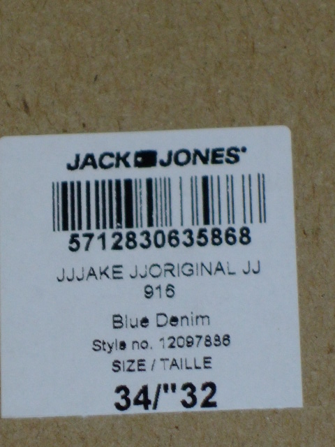 Jack and Jones Men's 12097886 Jake Original Slim Jeans JAKE 916 BOOTCUT JEANS