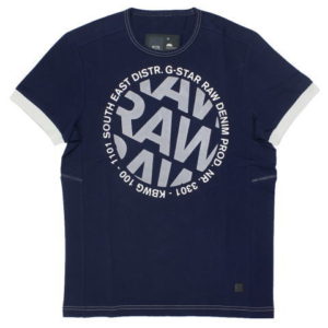 G-STAR STYLE:AIDEN R T S/S POLICE BLUE COMPACT JERSEY