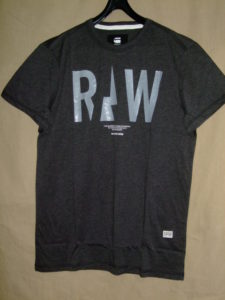 G-STAR RAW STYLE:Rightrex rt s/s Black htr NY jersey