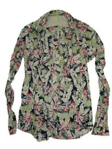 GAS ANDREW CORE/S MIX STRETCH FLOWER PRINT 0200 BLACK